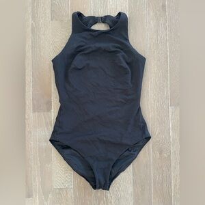 SPANX Black One Piece Swimsuit | Size Medium | Sculpting Tummy Control Swimwear